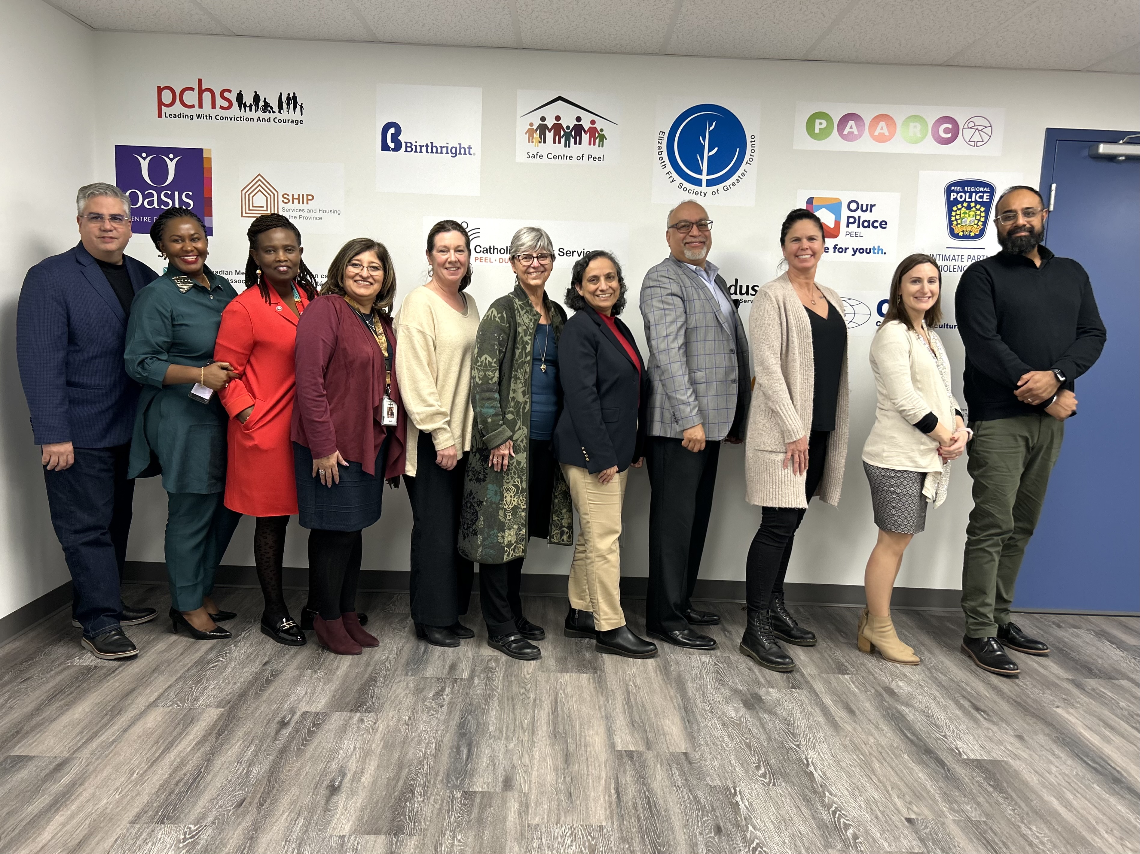 Community partners gathered at the Davis Centre